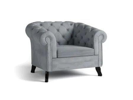 Fotel Bristol do salonu w stylu glamour